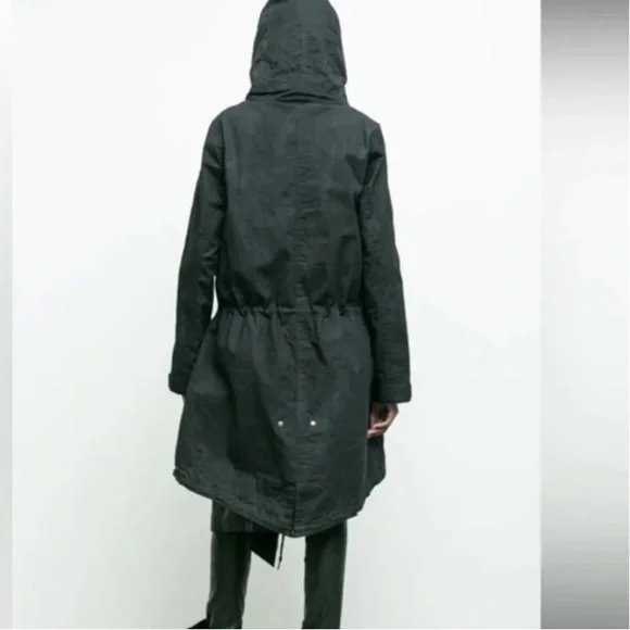 🆕 Nicolas K x Free People Byard Trench Jacket Waxed Canvas - Picture 4 of 10